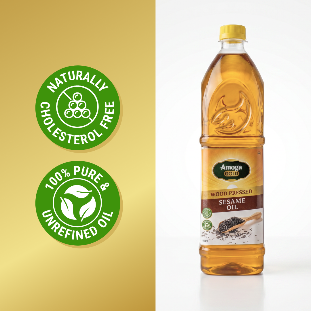 Wood-pressed Sesame Oil 500ml - மரச்செக்கு நல்லெண்ணெய்